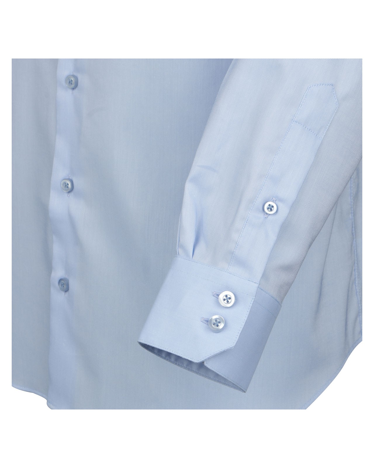Chemise mini oxford bleu clair: grande taille du 44 (XL) au 50 (4XL)