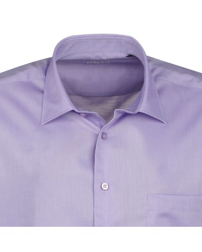 Chemise mini oxford mauve: grande taille du 44 (XL) au 50 (4XL)