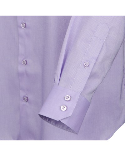 Chemise mini oxford mauve: grande taille du 44 (XL) au 50 (4XL)