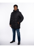 Doudoune avec capuche amovible grande taille noir
