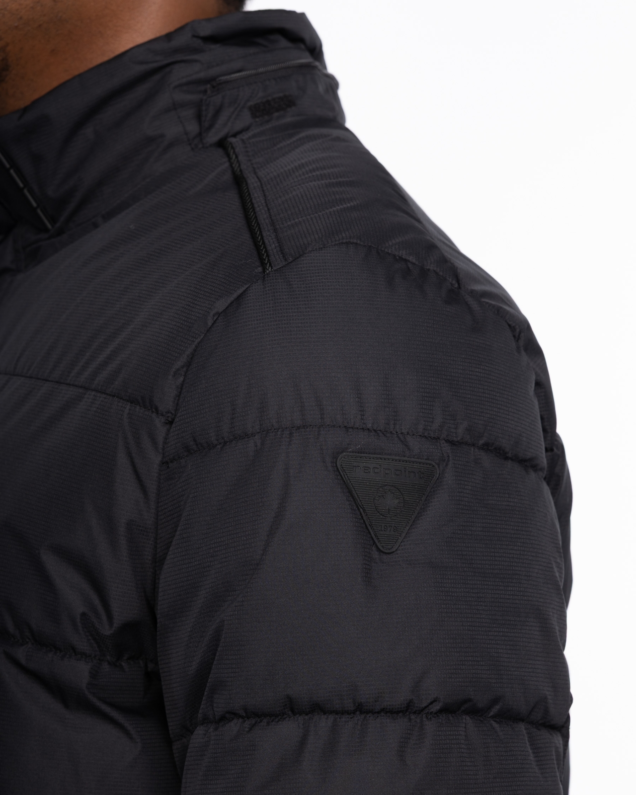 Doudoune avec capuche amovible grande taille noir