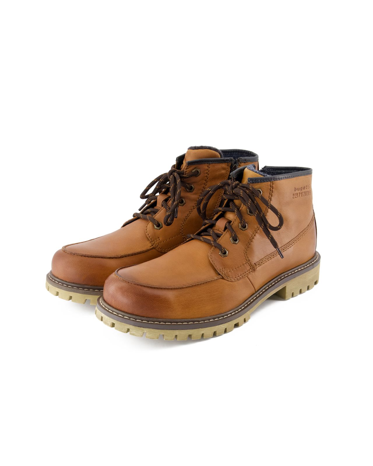 Bottines grande taille cognac