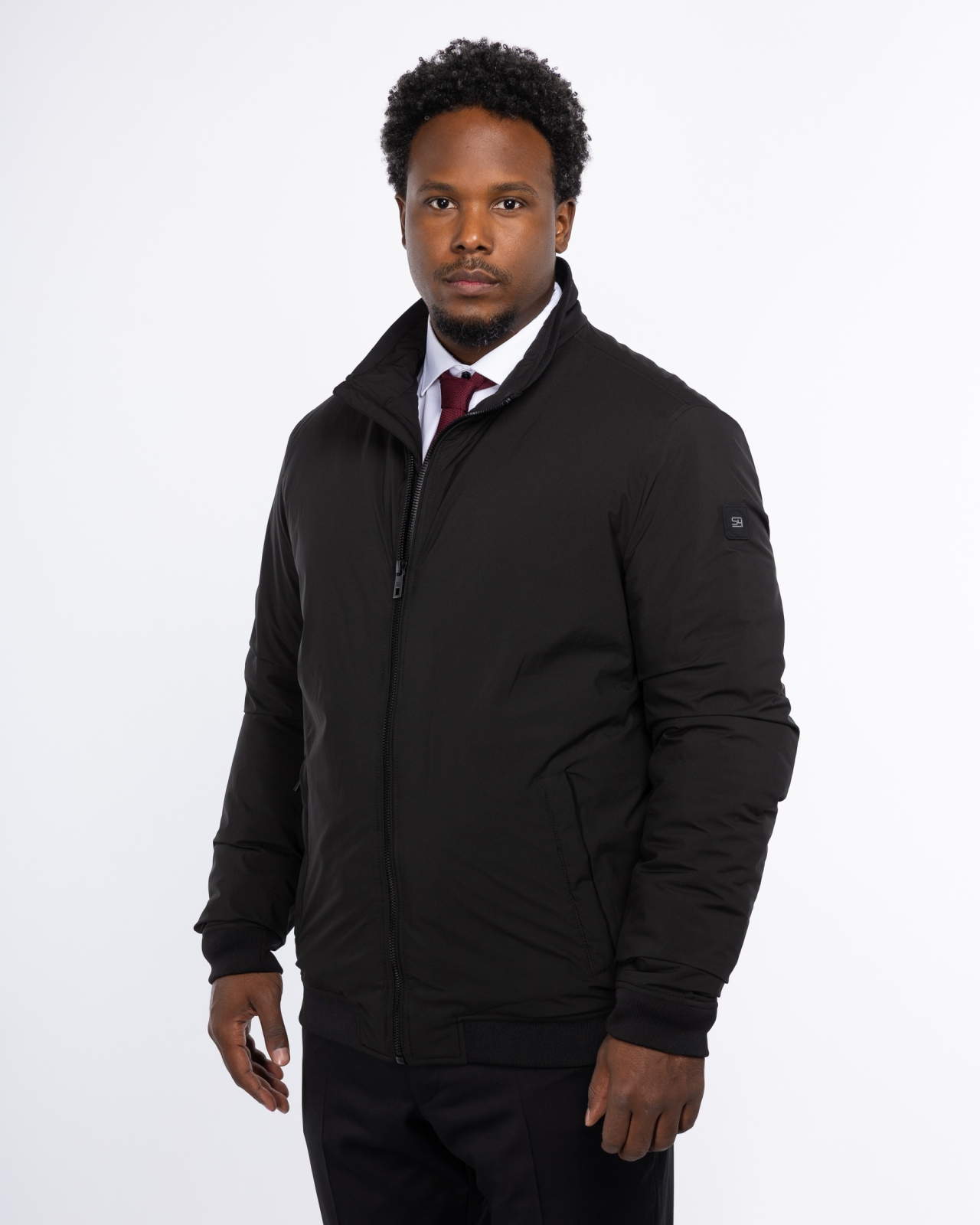 Blouson grande taille noir