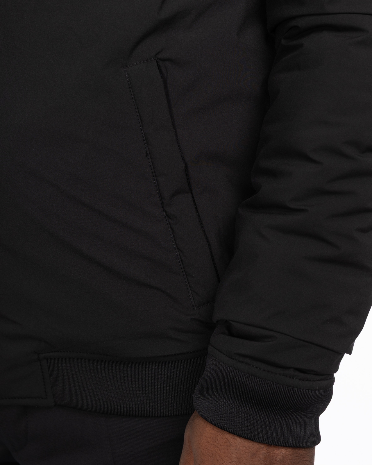 Blouson grande taille noir
