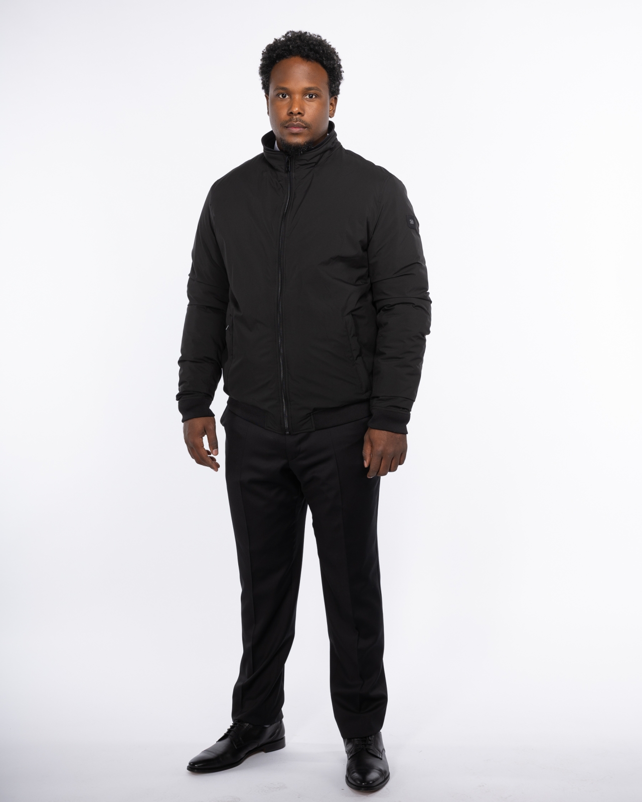 Blouson grande taille noir