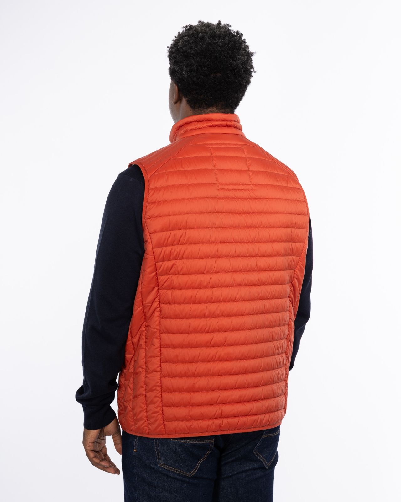 Doudoune légère sans manches grande taille orange