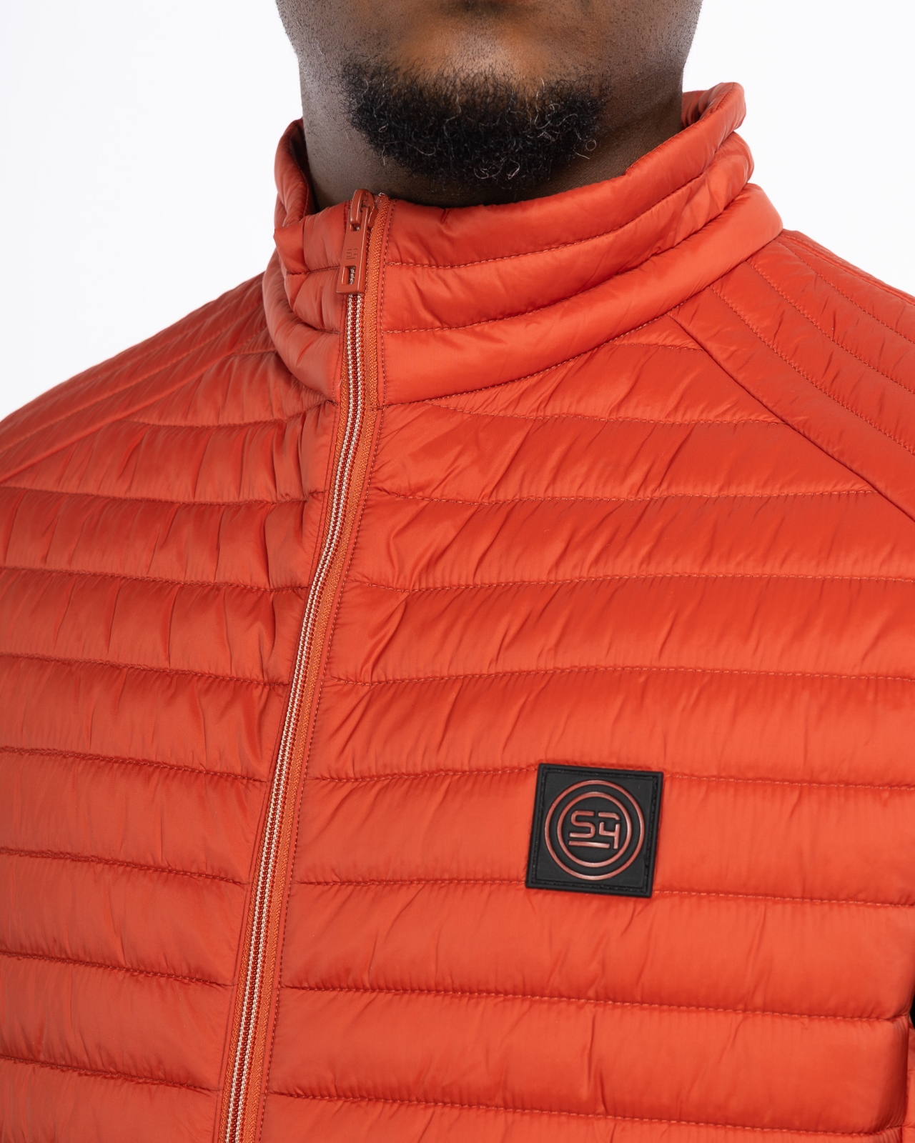 Doudoune légère sans manches grande taille orange