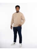 Pull en laine homme grand beige
