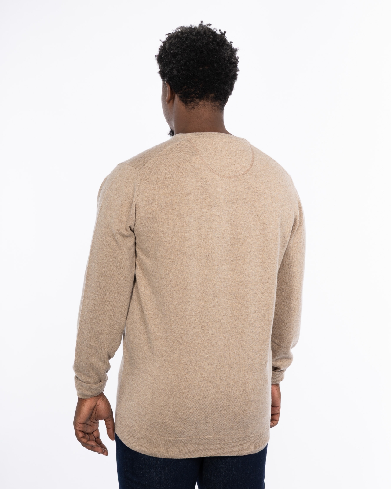 Pull en laine grande taille beige