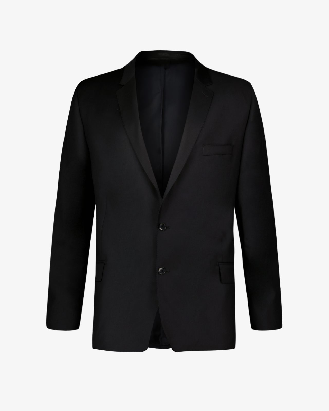 Veste de costume en laine grande taille noire