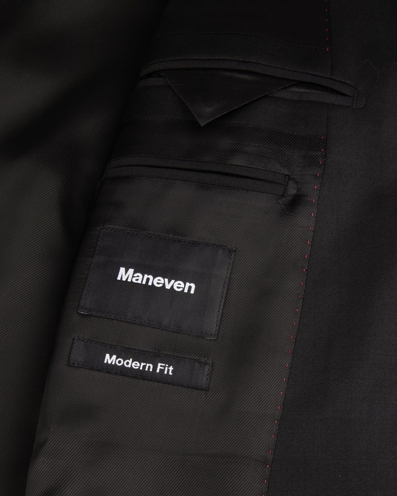 Veste de costume en laine grande taille noire