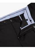 Pantalon de costume en laine noir grande taille