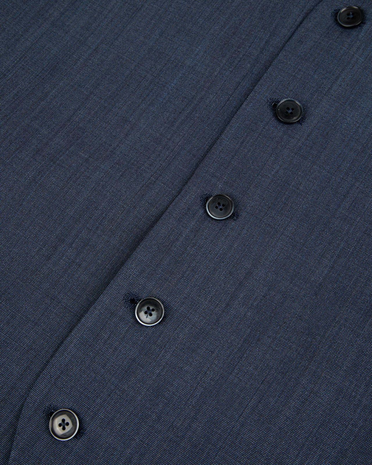 Gilet de costume grande taille bleu indigo