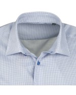 Chemise mini carreaux bleu: grande taille du 44 (XL) au 50 (4XL)