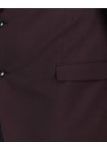 Veste de costume grande taille bordeaux