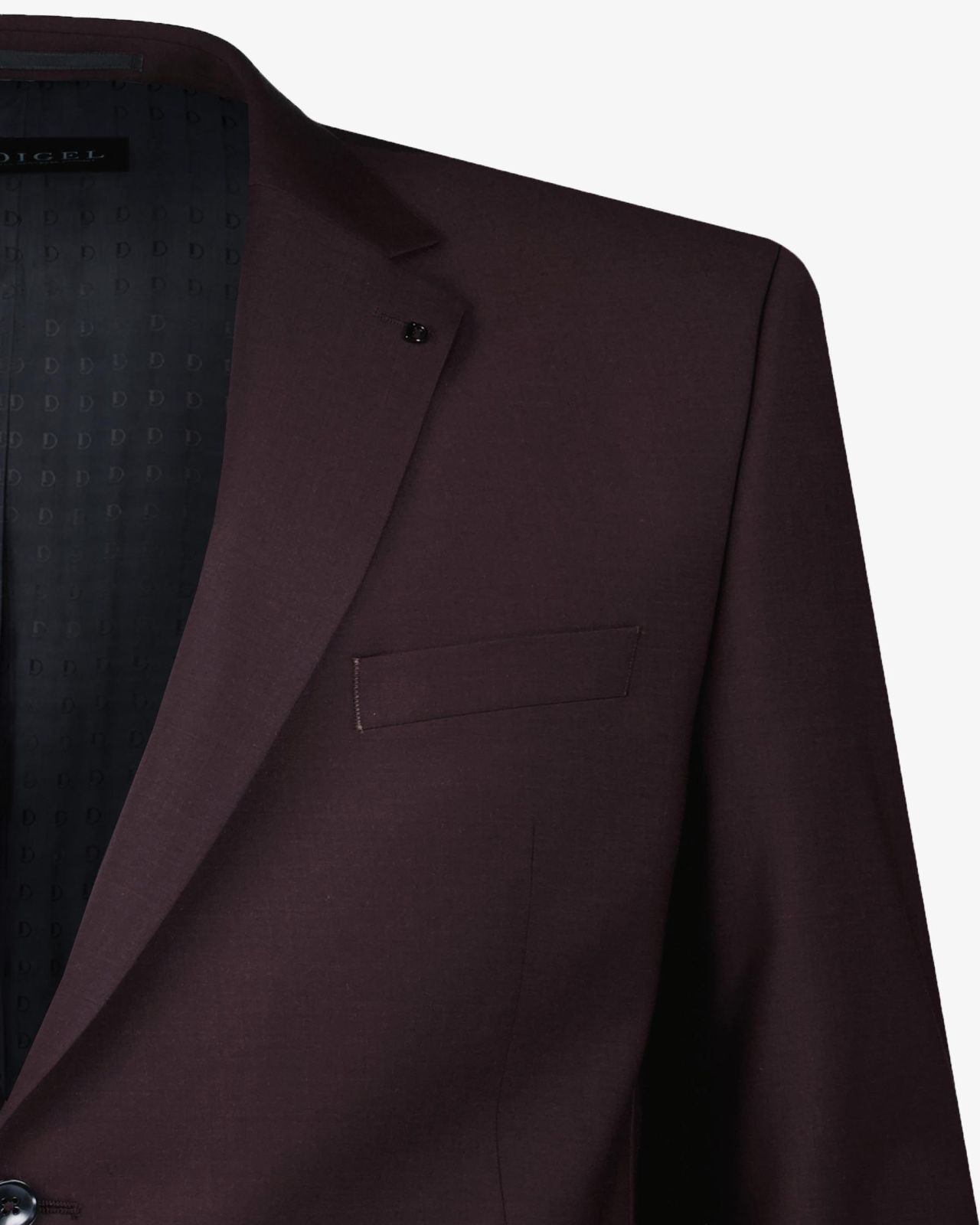 Veste de costume grande taille bordeaux