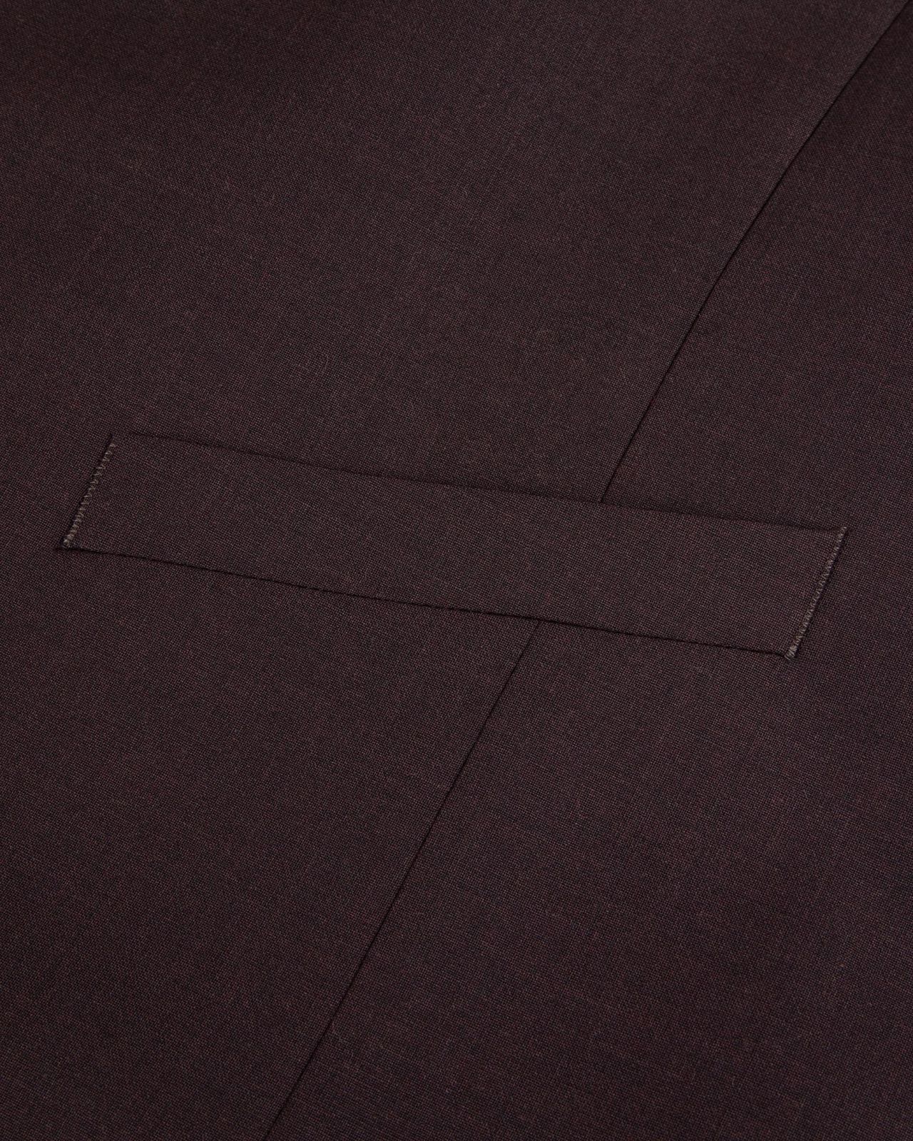 Gilet de costume grande taille bordeaux