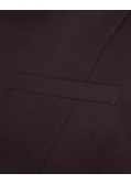Gilet de costume grande taille bordeaux