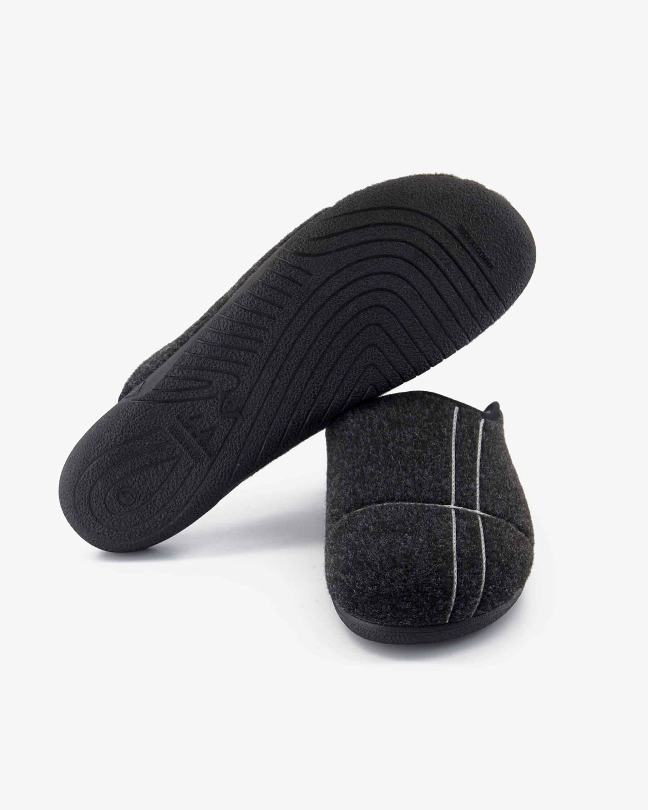 Chaussons grande taille anthracite