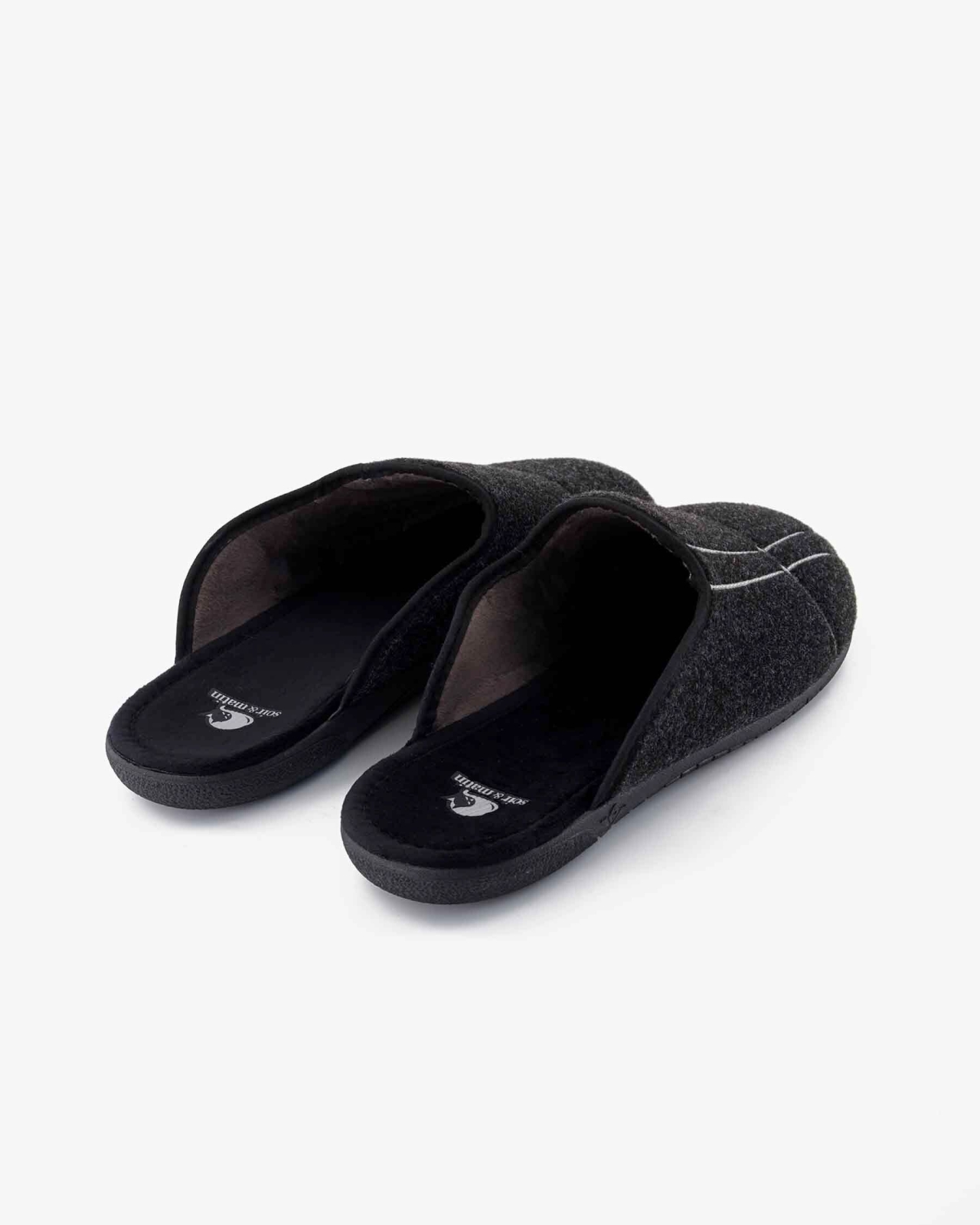 Chaussons grande taille anthracite