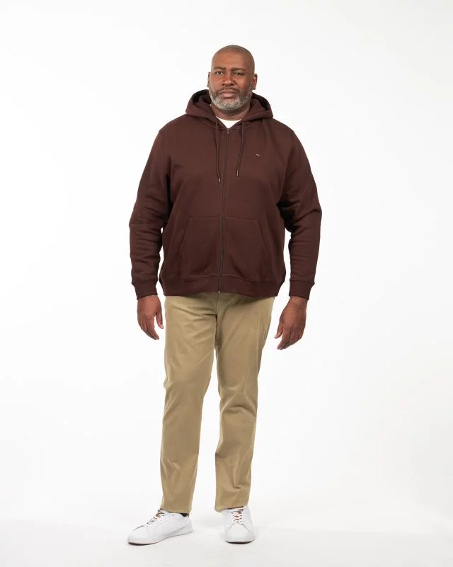 Pantalon chino avec ceinture grande taille beige