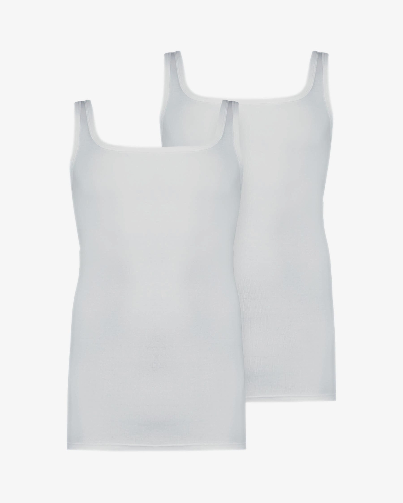 Pack de 2 débardeurs grande taille blanc