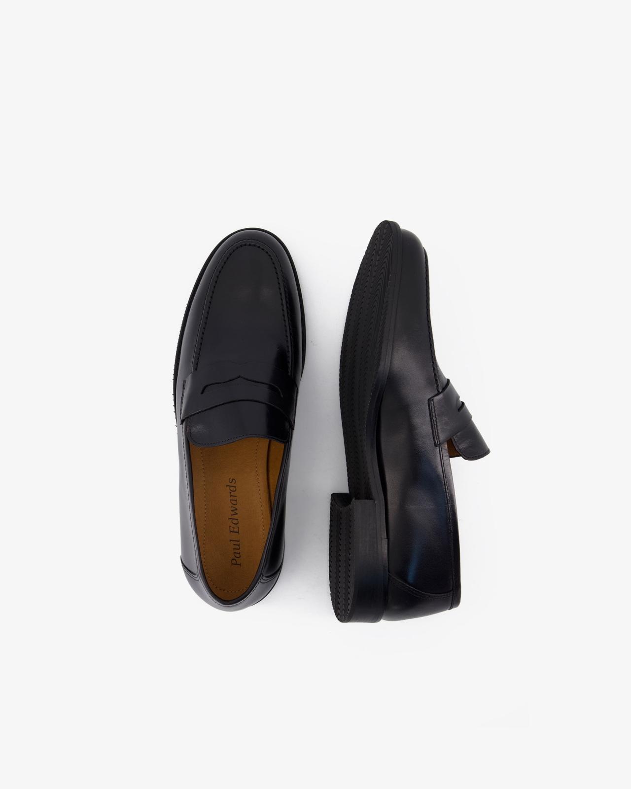 Mocassin en cuir grande taille noir