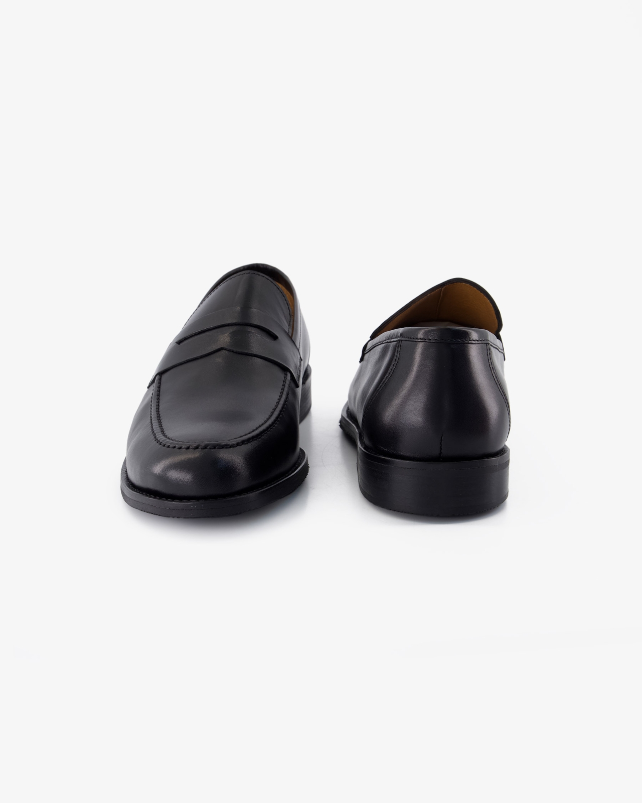 Mocassin en cuir grande taille noir