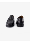 Mocassin en cuir grande taille noir