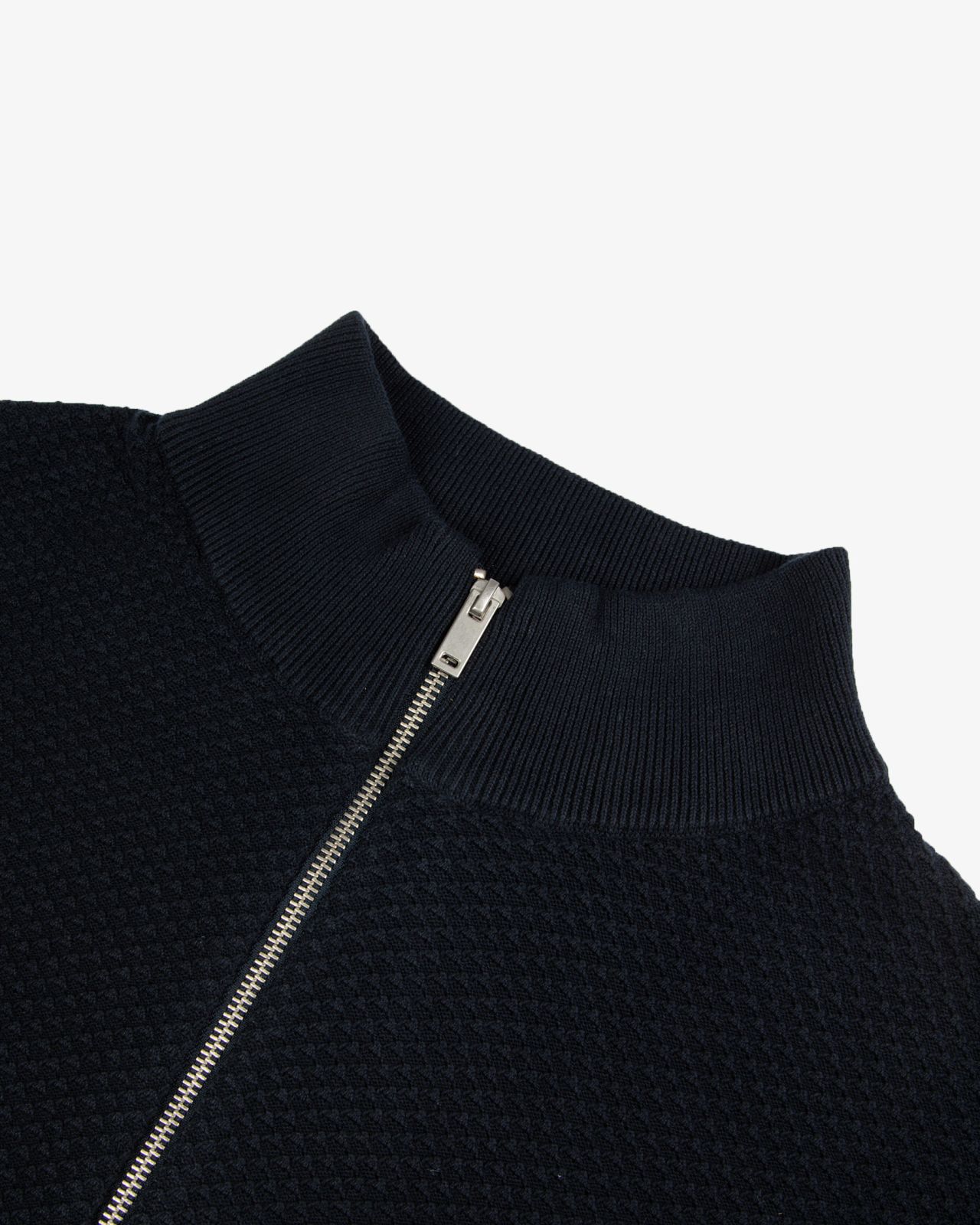 Gilet zippé grande taille bleu marine