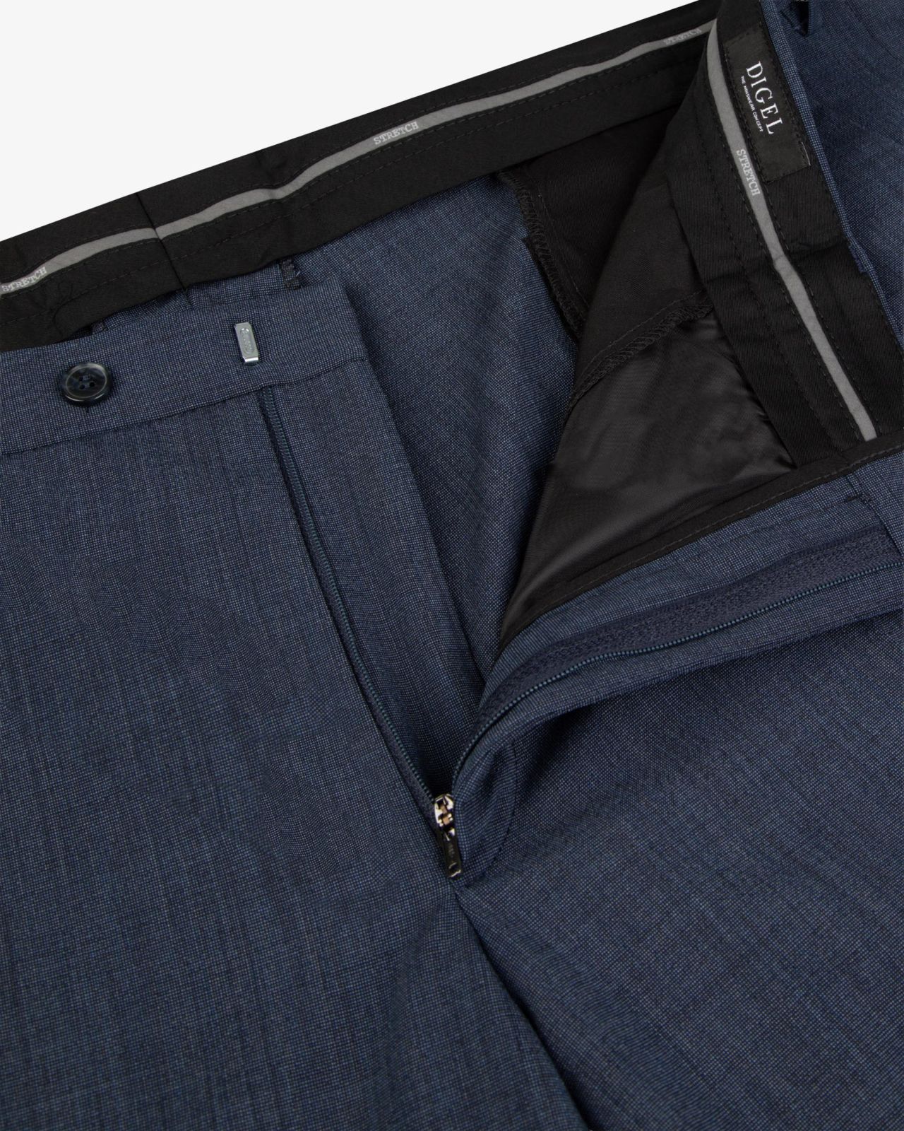 Pantalon de costume grande taille bleu indigo