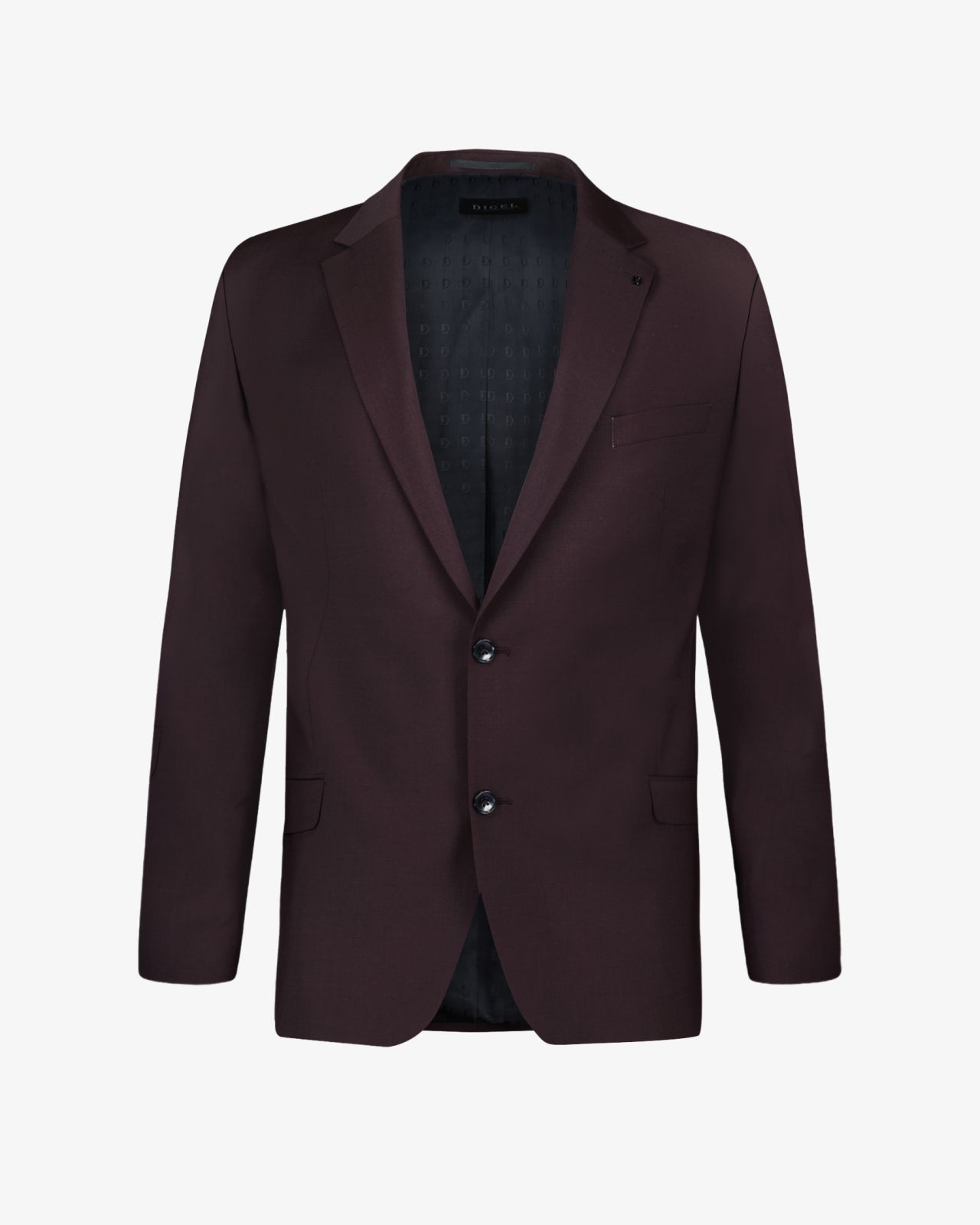 Veste de costume grande taille bordeaux