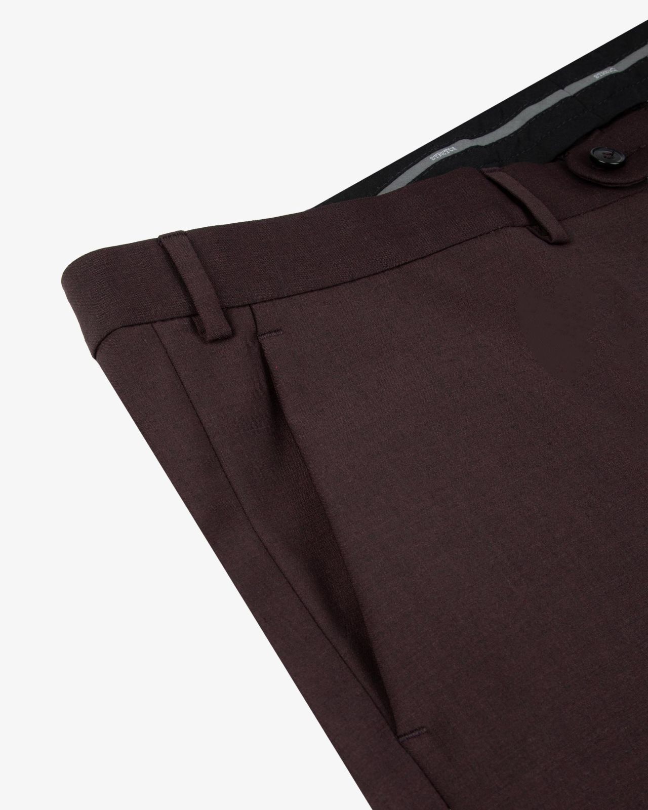 Pantalon de costume grande taille bordeaux