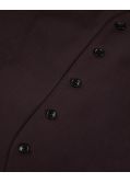 Gilet de costume grande taille bordeaux