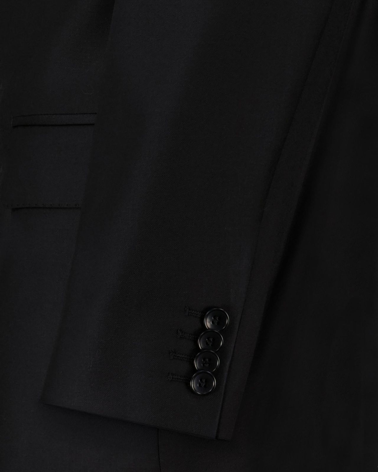 Veste de costume en laine grande taille noire