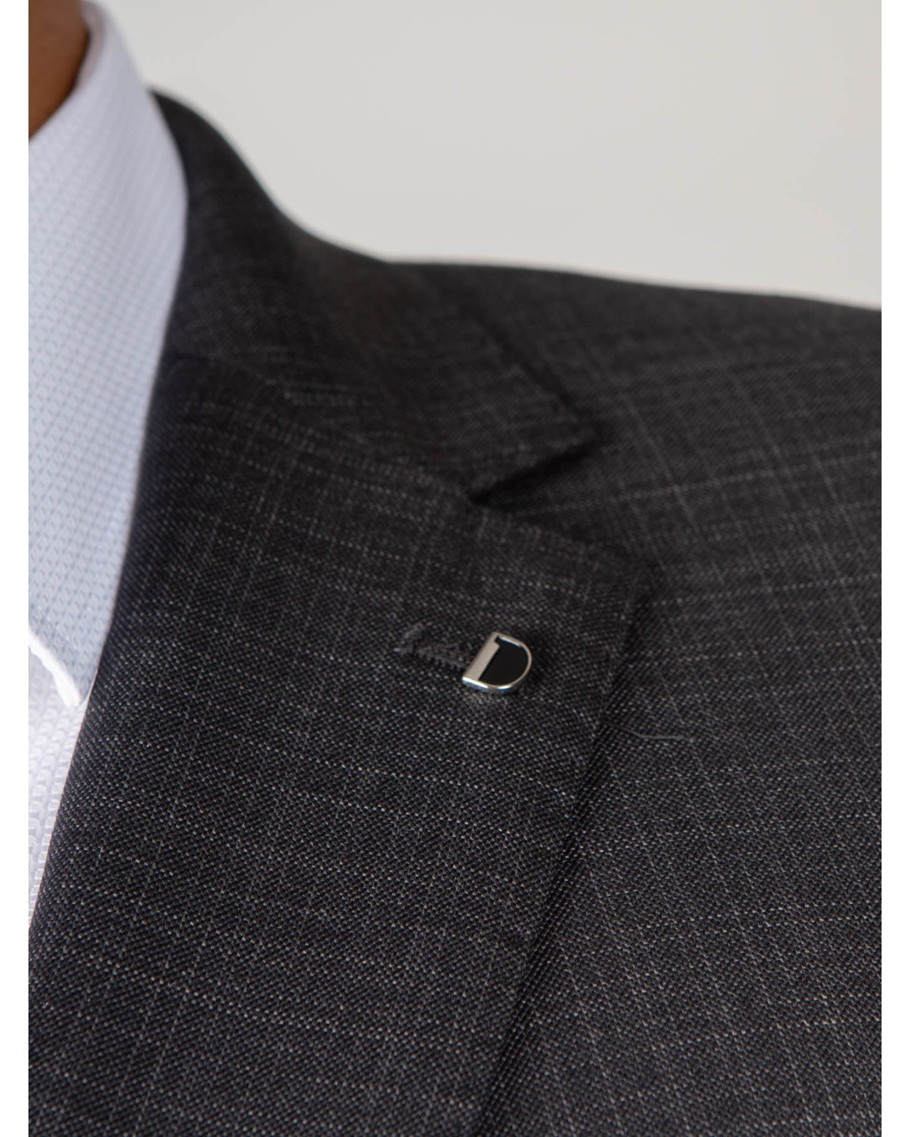 Veste de costume Digel flammé grande taille gris