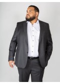 Veste de costume Digel flammé grande taille gris