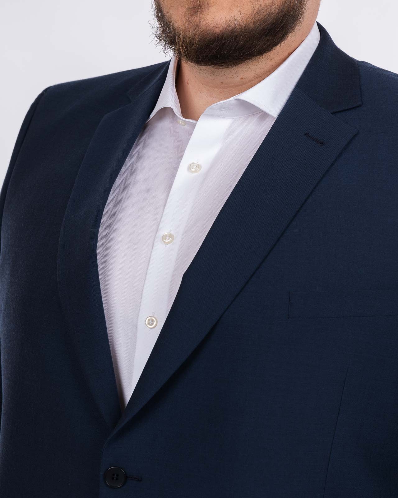 Veste de costume travel grande taille bleu marine