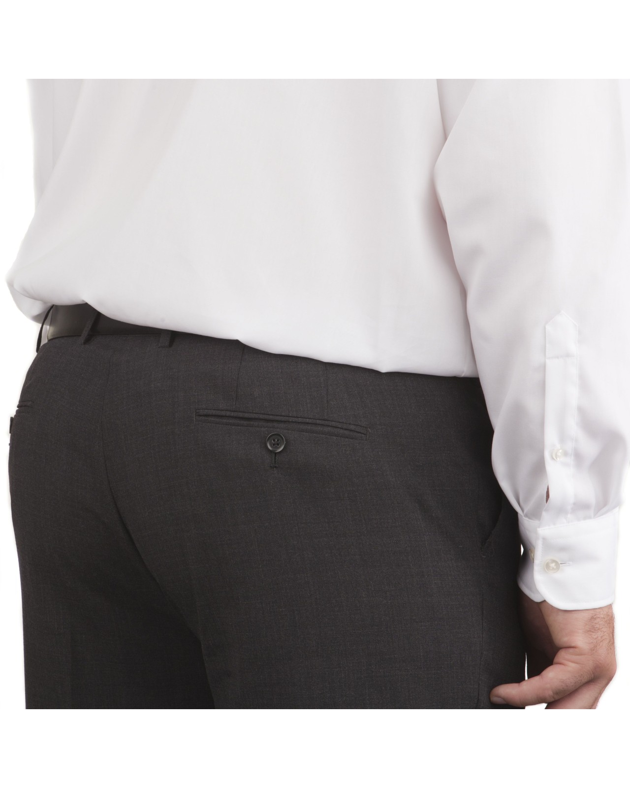 Pantalon de costume Classic gris foncé pour homme fort du 52 au 74