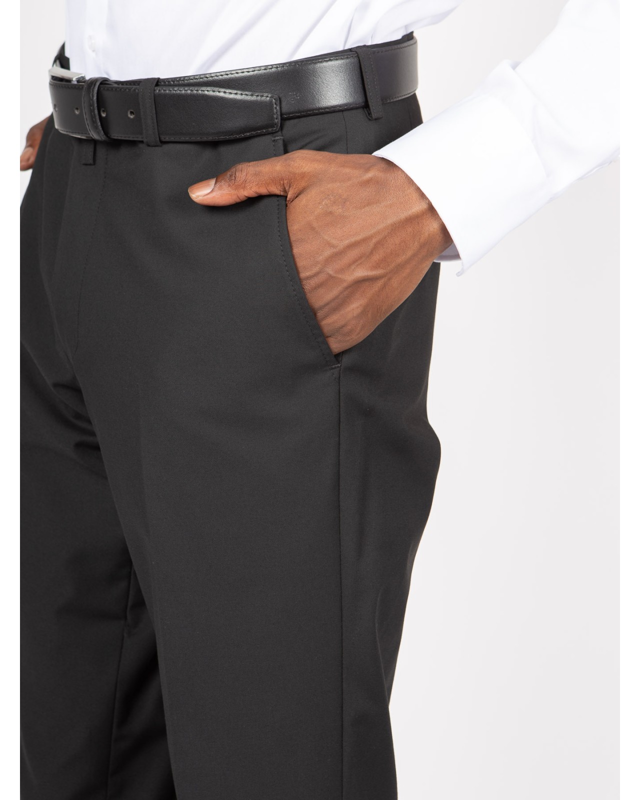 Pantalon de costume 1214 Studio noir pour homme grand