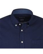 Chemise oxford bleu marine: grande taille du 0XL au 4XL