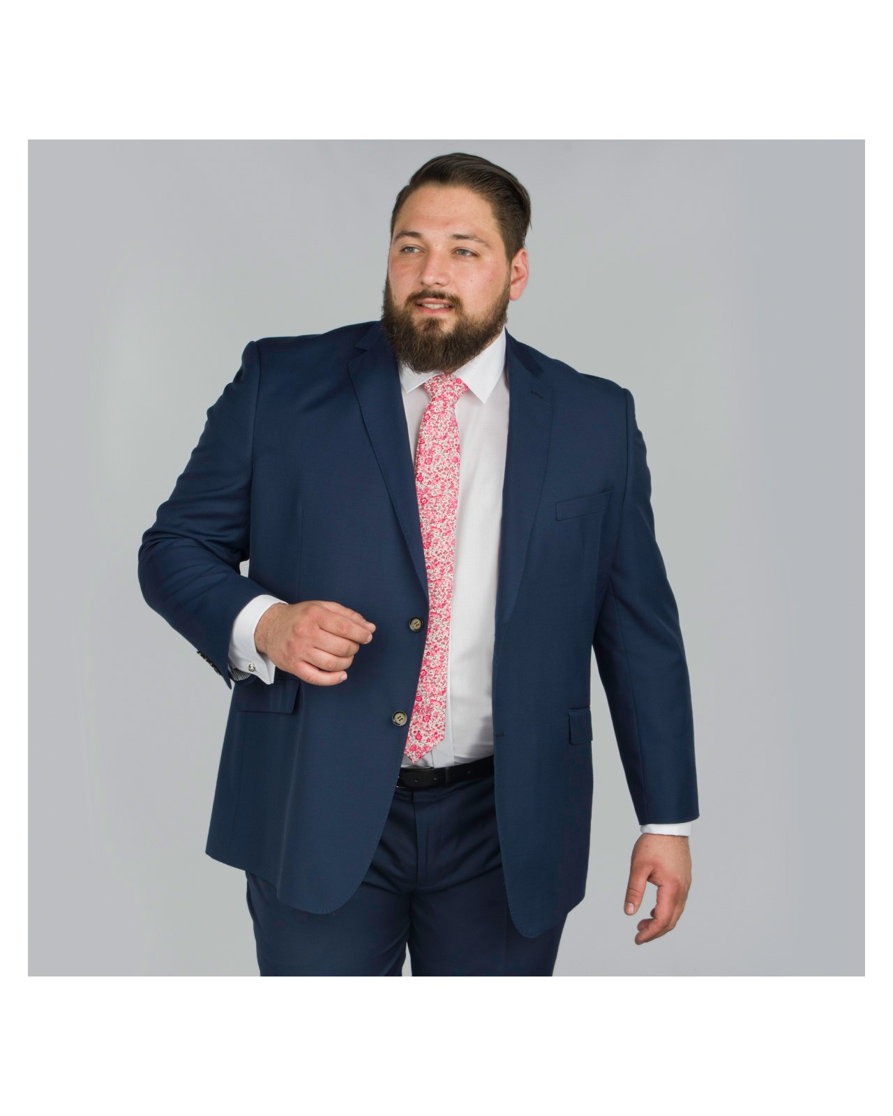 Veste de costume bleu: grande taille du 60 au 78