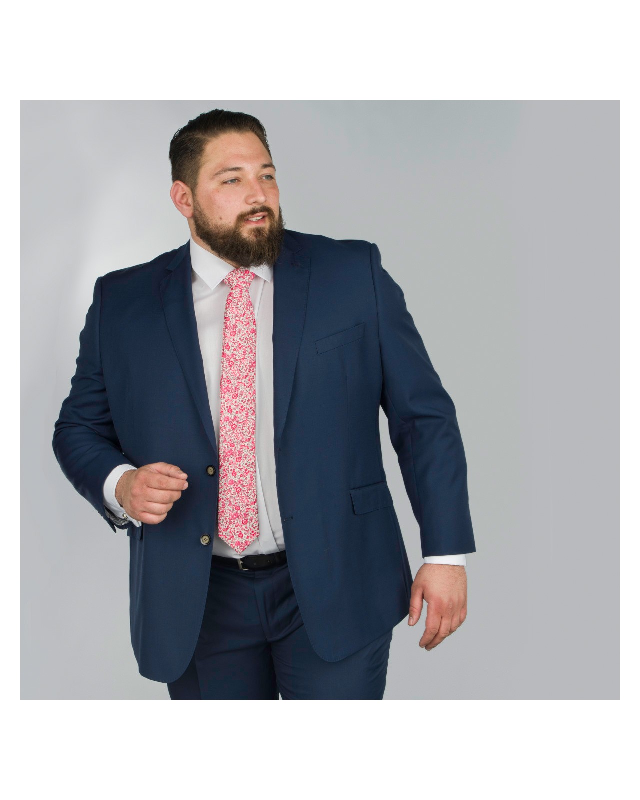 Veste de costume bleu: grande taille du 60 au 78