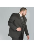Veste de costume Reda noir : grande taille du 58 au 64