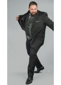 Veste de costume Reda noir : grande taille du 58 au 64