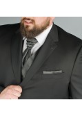 Veste de costume Reda noir : grande taille du 58 au 64