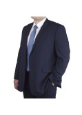 Veste de costume Classic bleu marine uni pour homme fort du 60 au 78 - Skopes