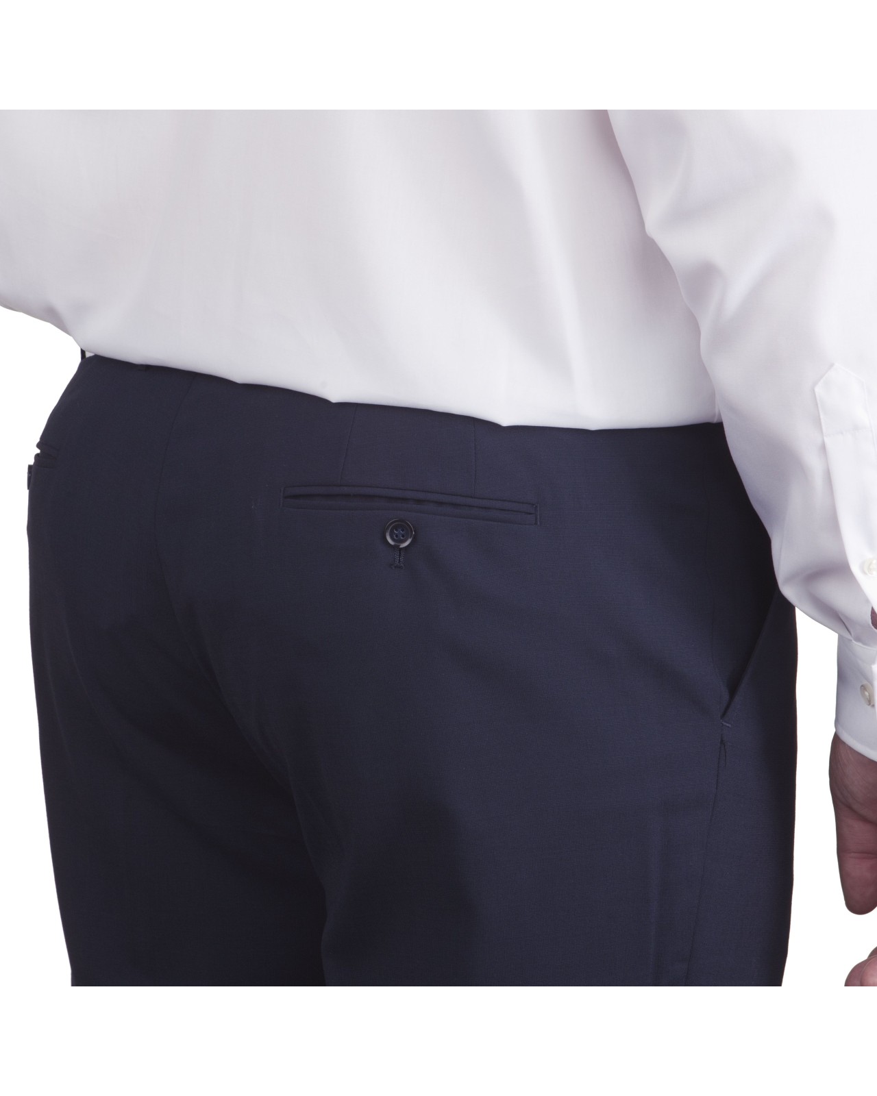 Pantalon de costume Classic bleu marine pour homme fort du 50 au 68