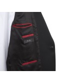 Veste de smoking noir avec satin : pour Homme Fort jusqu'au 66