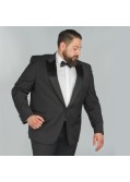 Veste de smoking noir avec satin : pour Homme Fort jusqu'au 66 - Digel